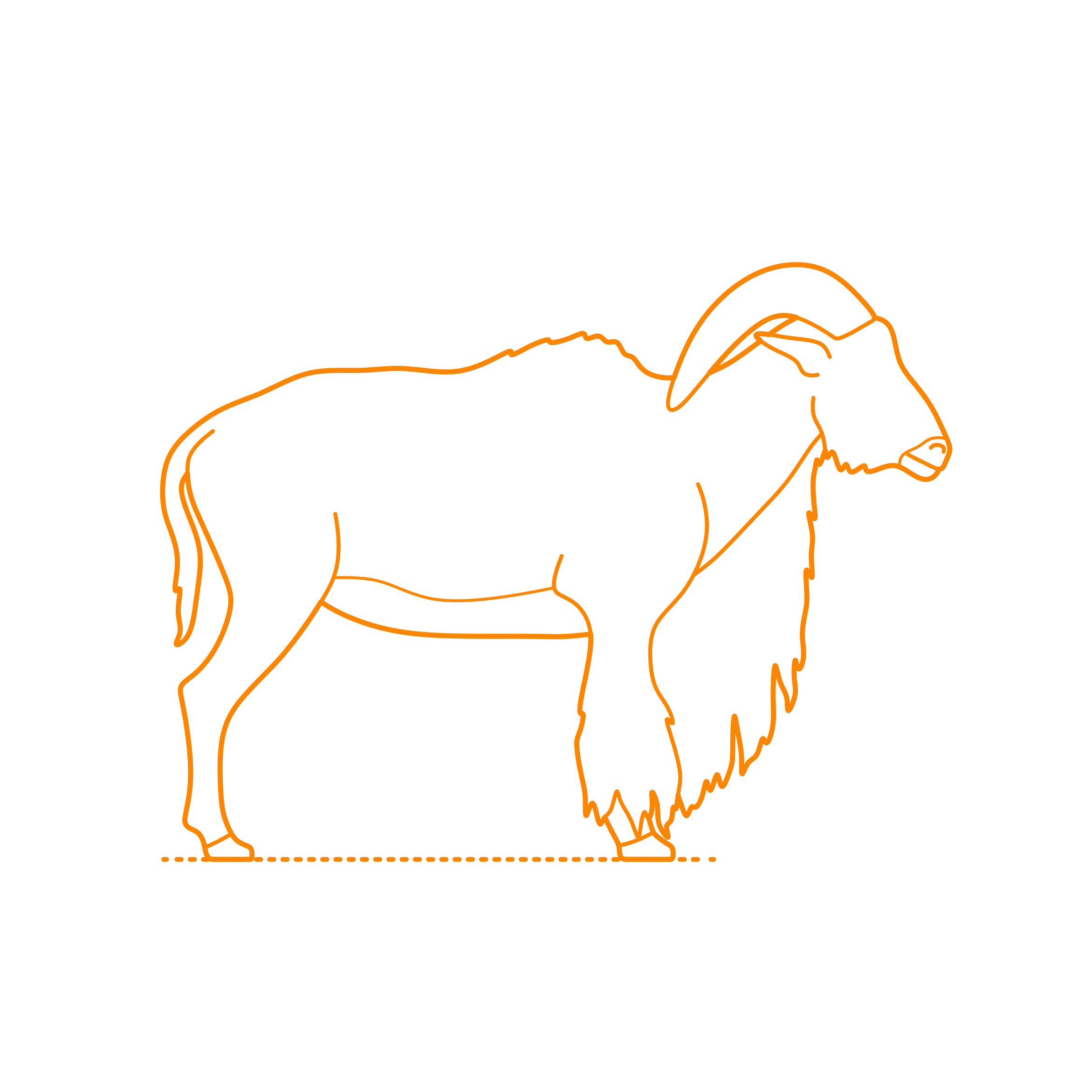 Animals Caprids Barbary Sheep Vinyl Svg File Free Vectors